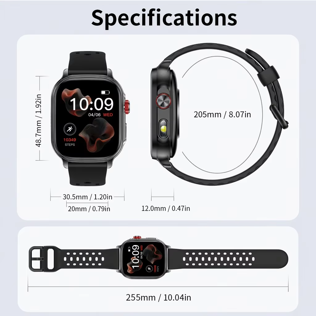 2026 Smart Watch 2.01'' Fitnes - Smartwatch Watches For Men Digital recension och pris