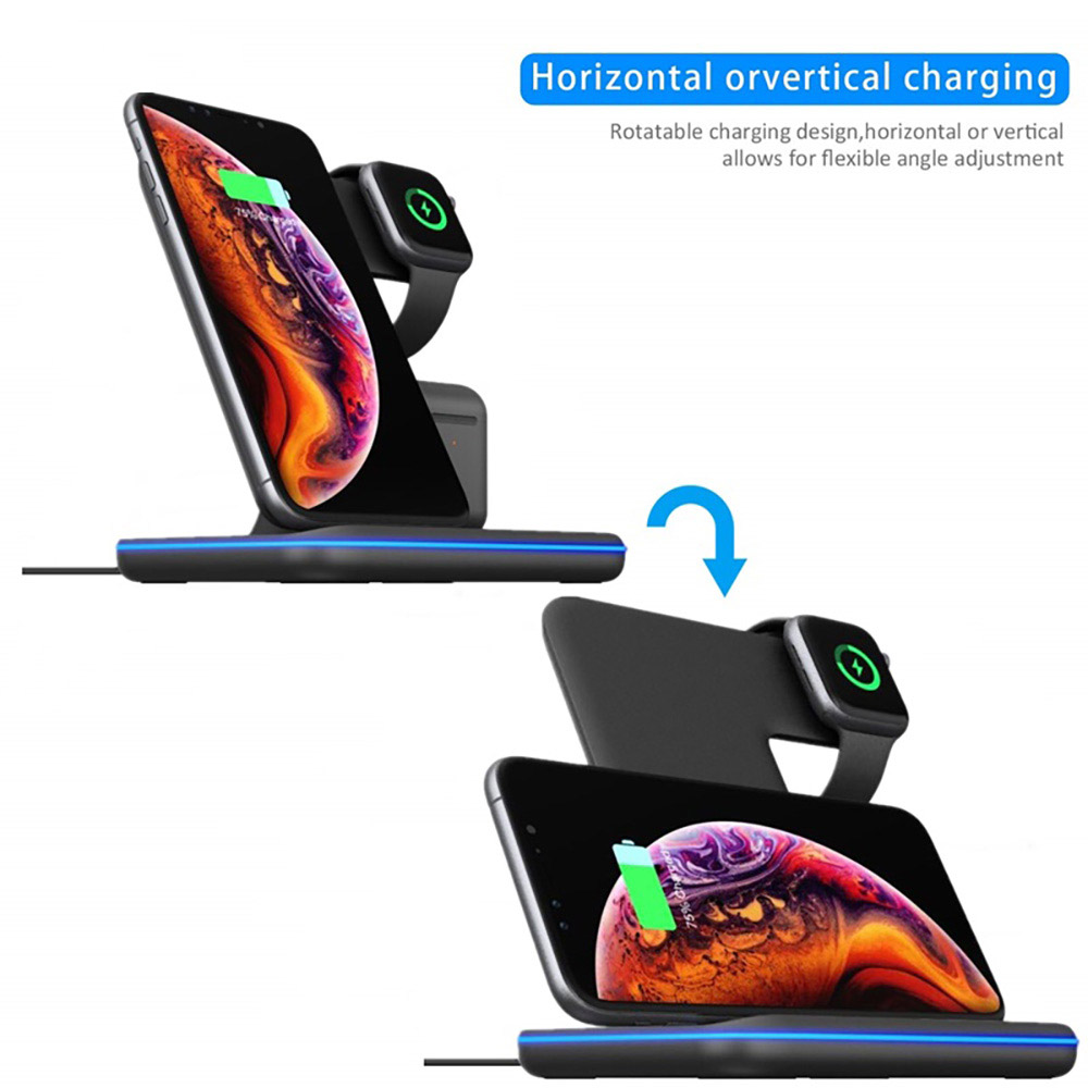 15W Fast Qi Wireless Charger S - Watch Watch Xs recension och pris