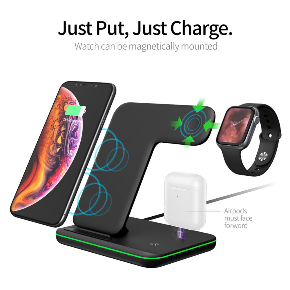 15W Fast Qi Wireless Charger S - Watch Watch Xs recension och pris