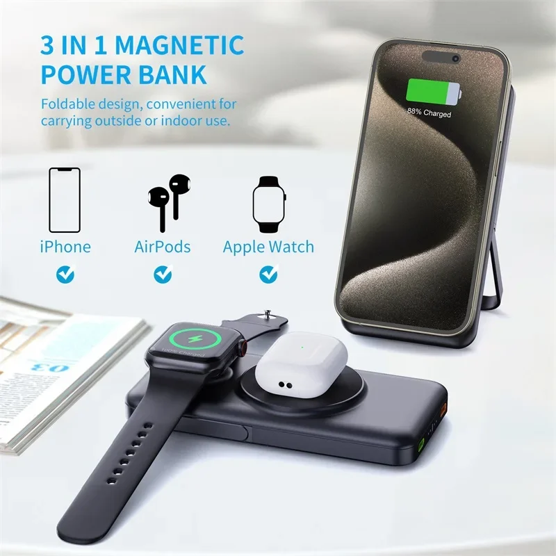 For Apple Watch 3-in-1 10000mA - Watch Watch Xs recension och pris