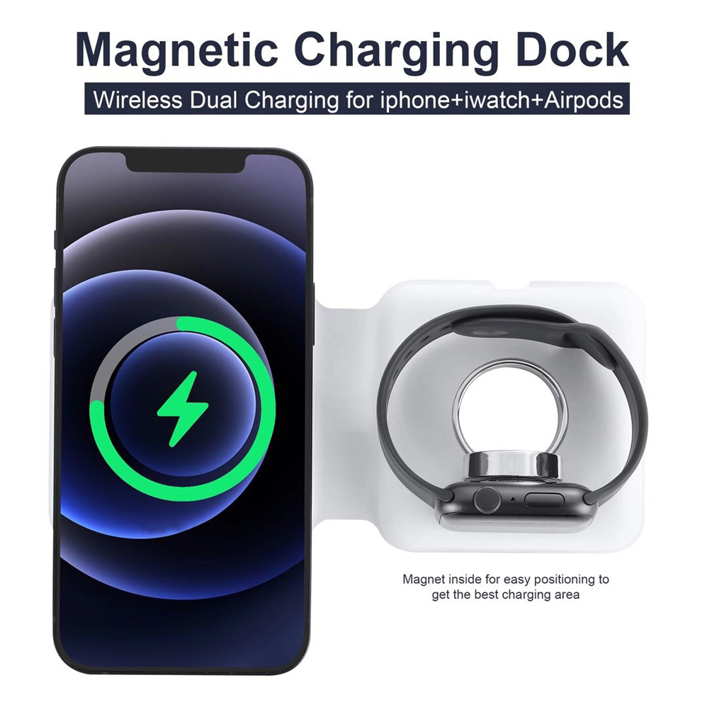 2IN1 Magnetic Wireless Charger - Watch Watch Xs recension och pris