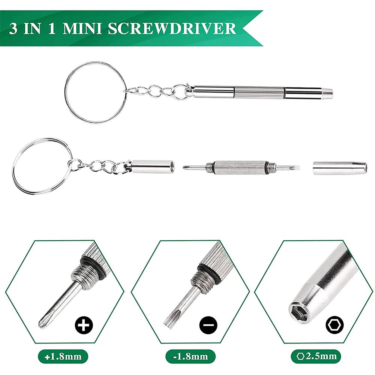 1/2/10pcs Mini 3 in1 Screwdriv - Watch Tool Repair Kit recension och pris