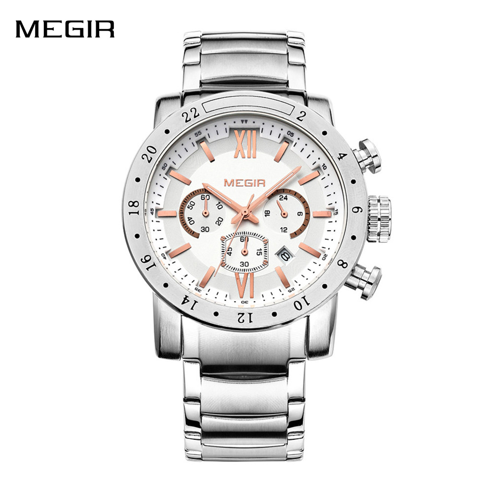MEGIR Stainless Steel Casual W - Smartwatch Watches For Men Digital recension och pris