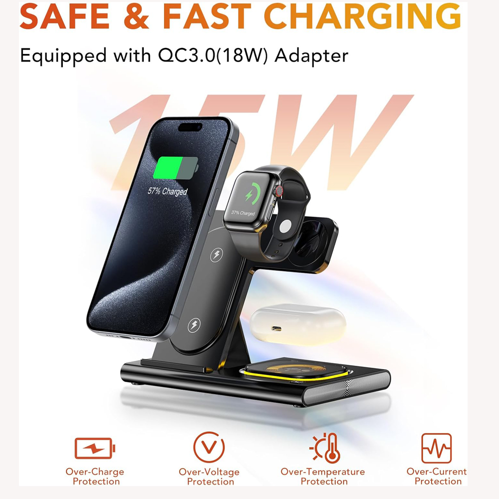 3 in 1 Foldable Charging Stati - Watch Watch Xs recension och pris