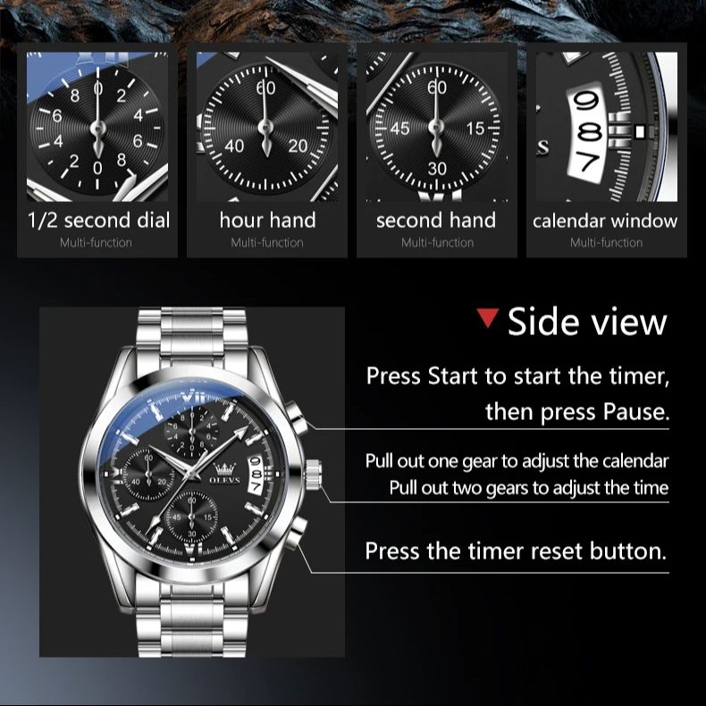 OLEVS 2987 Original Men Watch  - Smartwatch Watches For Men Brands recension och pris