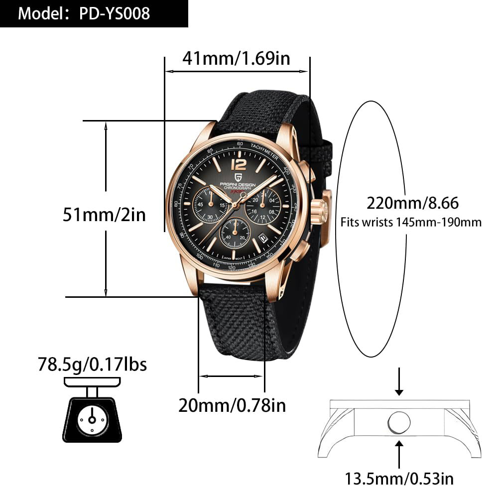 PAGANI DESIGN New Mens Watch 4 - Smartwatch Watches For Men Brands recension och pris