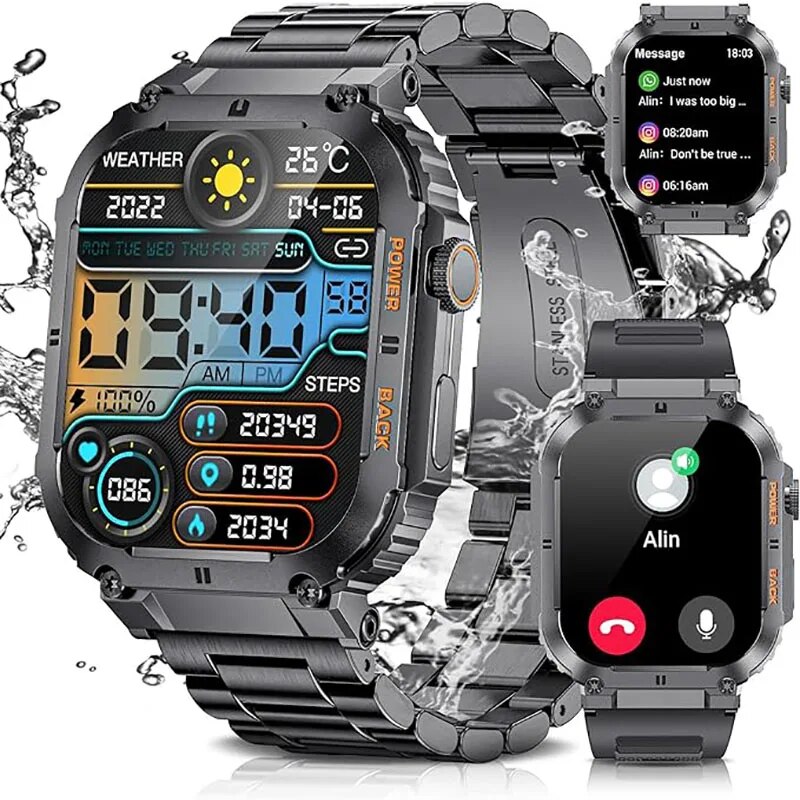 LIGE Outdoor Sports Fitness Sm - Smartwatch Watches For Men Digital recension och pris