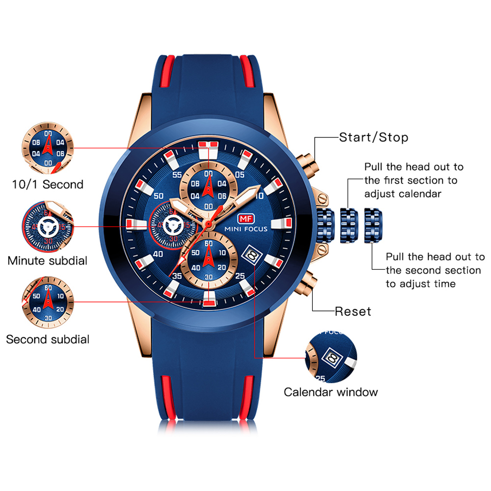 MINI FOCUS Mens Watches Top Lu - Smartwatch Watches For Men Brands recension och pris