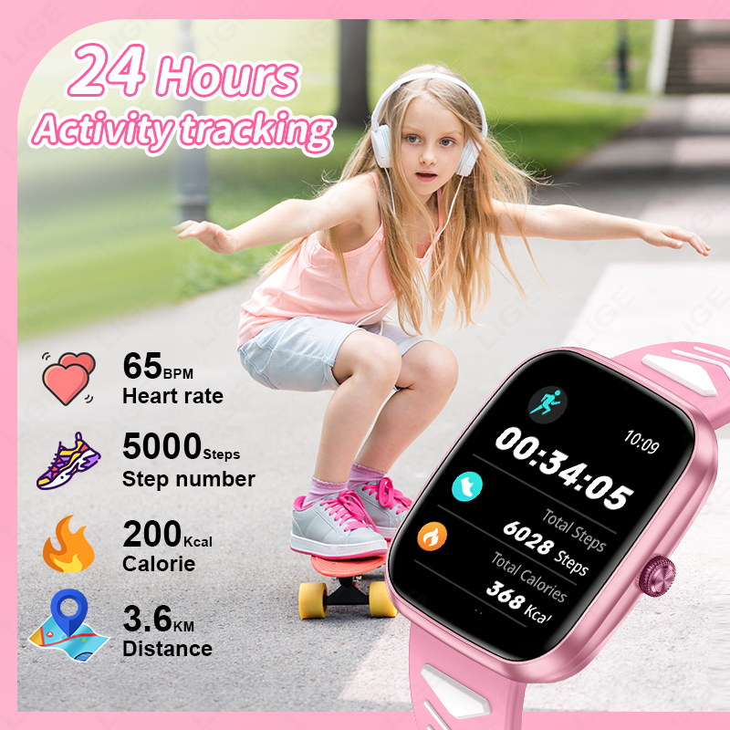 LIGE New Kid Call Smart Watch  - Smartwatch Watches Birthday Gift For Girls recension och pris