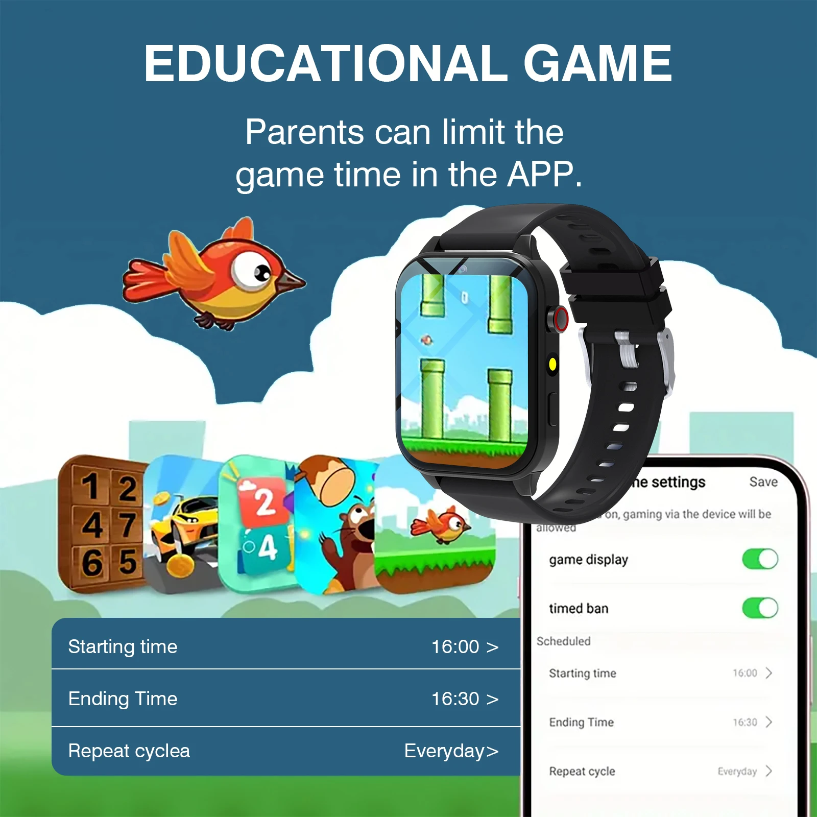 Kids′s Smart Watch 18 Games Ca - Smartwatch Watches For Girls recension och pris