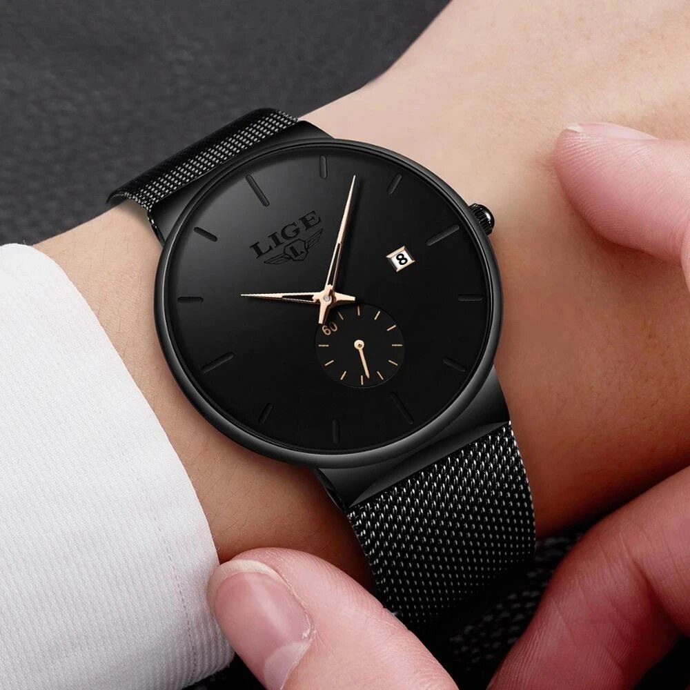 LIGE Fashion Mens Watches Top  - Smartwatch Watches For Men Brands recension och pris