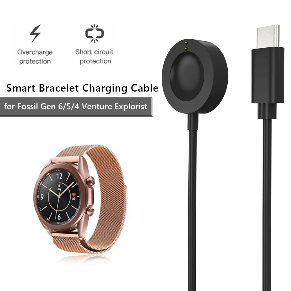 1M USB Type-C Magnetic Fast Ch - Fossil Watches Smartwatch Gen 6 recension och pris
