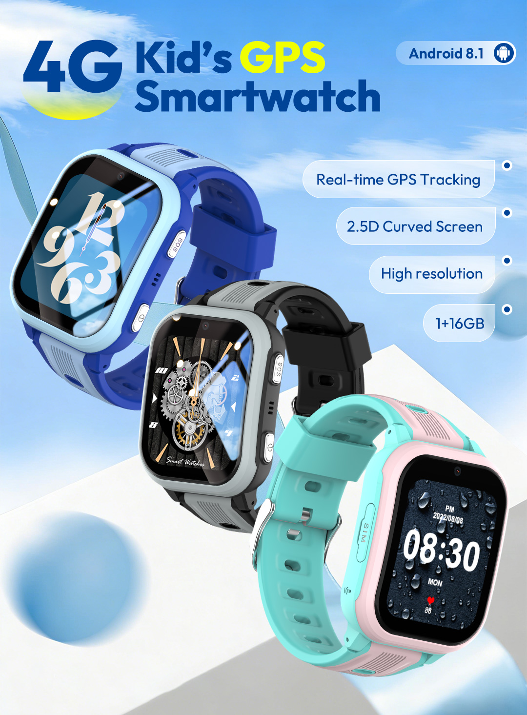 KT41 Smart Watch - 4G Phone Ch - Smartwatch Watches Gift For Boys On Birthday recension och pris