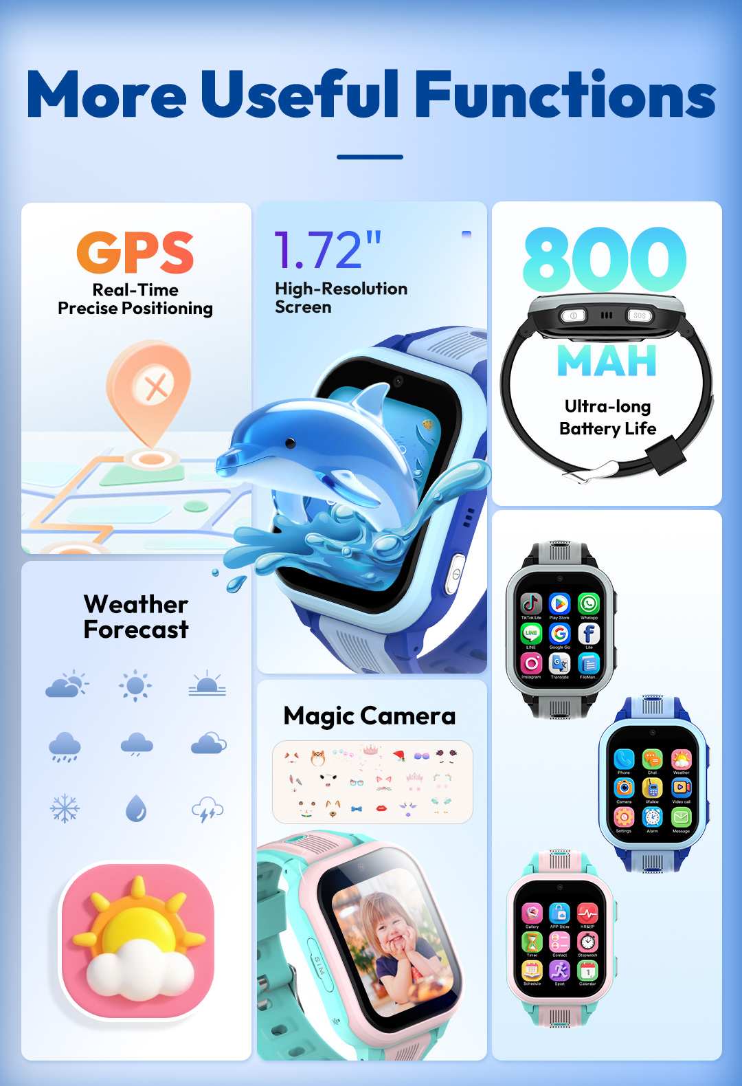 KT41 Smart Watch - 4G Phone Ch - Smartwatch Watches Gift For Boys On Birthday recension och pris