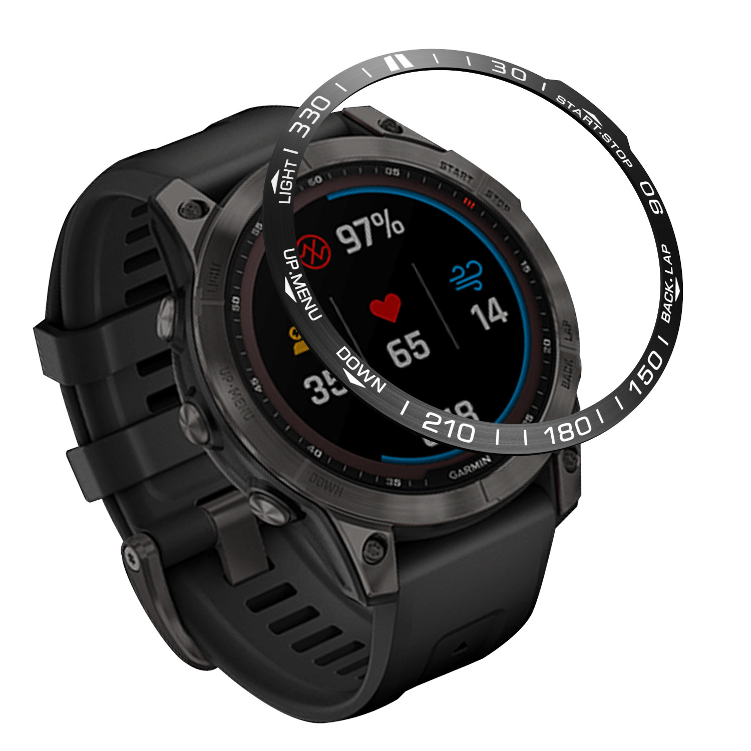 Metal Styling Bezel for Garmin - Smartwatch Ring Watches recension och pris