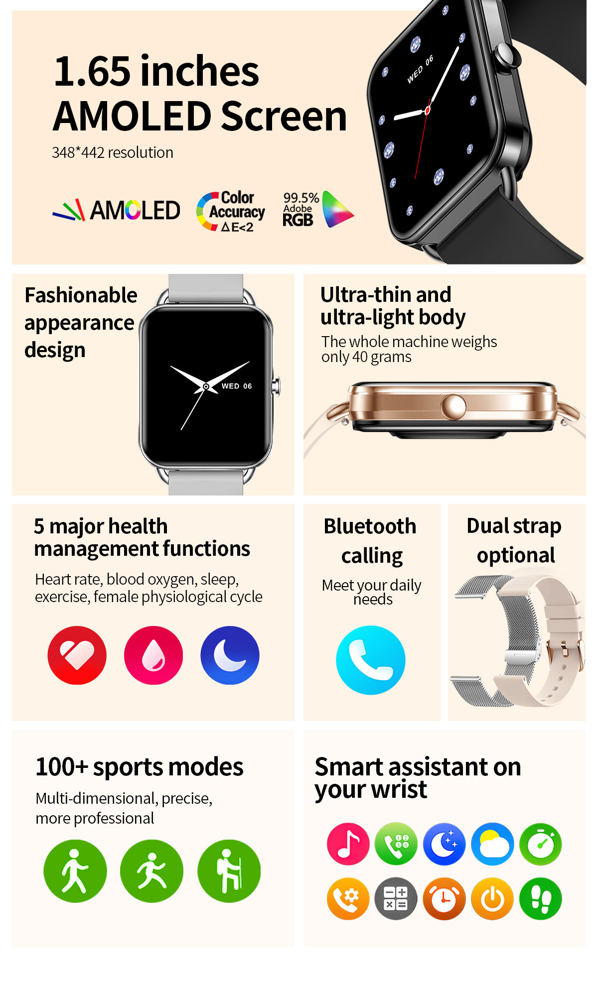2024 Smart Watch Android Phone - Smartwatch Watches For Men Digital recension och pris